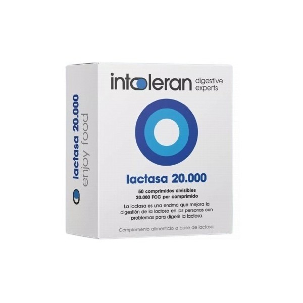 Intoleran lactasa 20.000 50 Comp DIvisibles