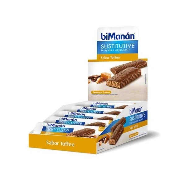 Bimanán Sustitutive Barrita Toffee 24 uds