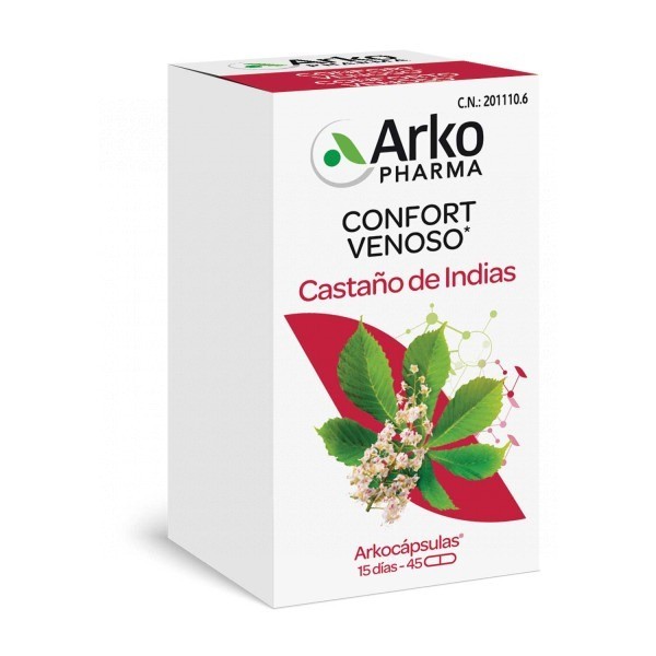 Arkopharma Arkocápsulas Castaño de Indias 45 Cápsulas