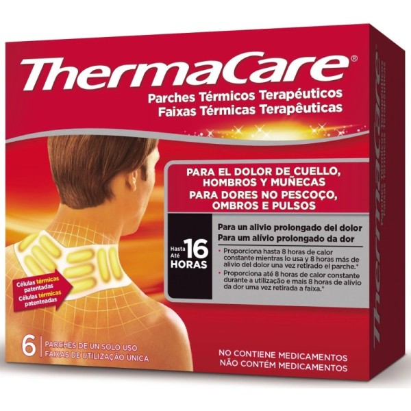 Thermacare Parche Térmico Cuello Hombro Muñeca  6 Parches
