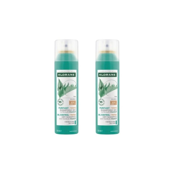 Klorane Champu Seco Ortiga Natural 2 x 150ml