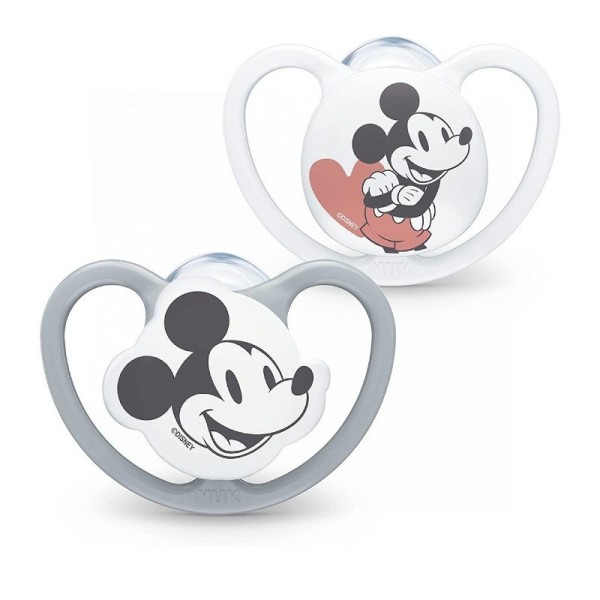 Nuk Chupete Silicona Space Mickey 0-6M 2uds