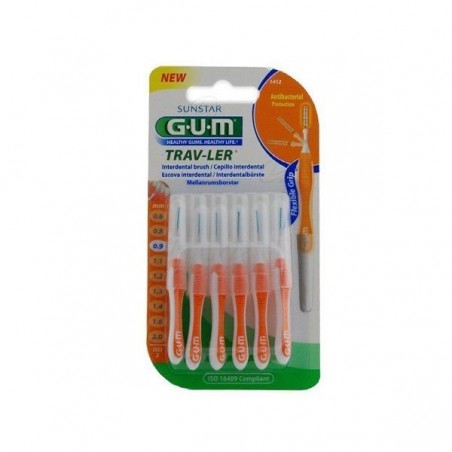 Gum Cepillo Interdental Viaje Ultrafino 0,09mm 6uds