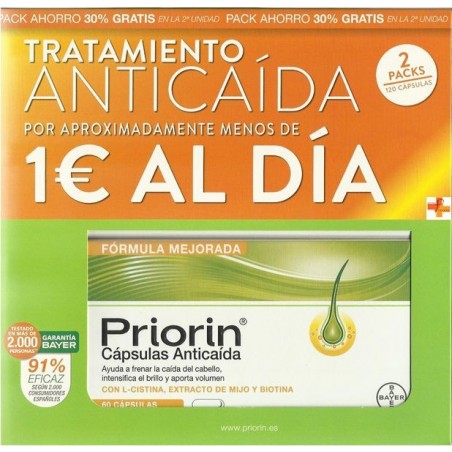 Pack Priorin 60 Capsulas 2 Unidades