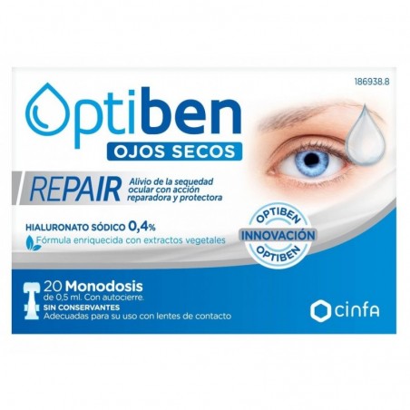 Optiben Ojos Secos Repair 20 Monodosis