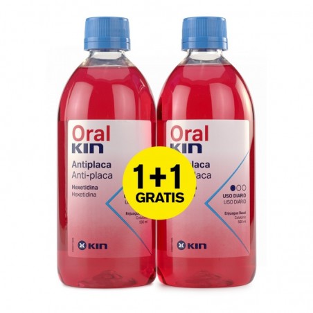 Oralkin Enjuague Bucal Diario 500 + 500ml