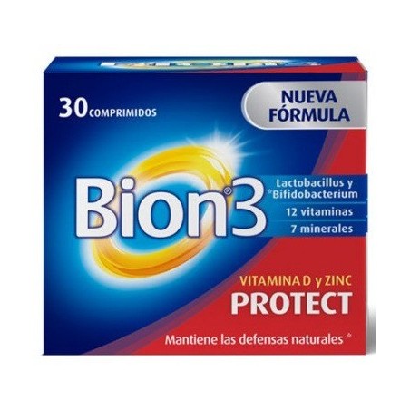 Bion3 Protect Vitamina D y Zinc 30 Comprimidos