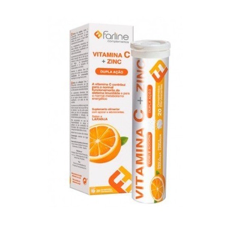 Farline Vitamina C + Zinc 20 Comprimidos Efervescentes