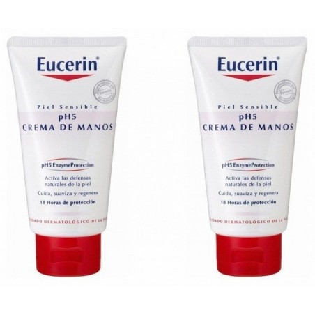 Eucerin pH5 Crema de Manos Duplo 2 x 75ml