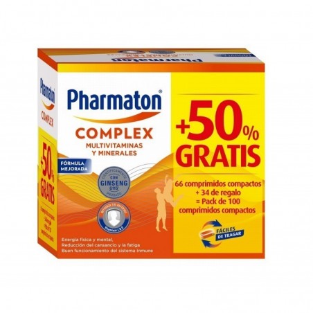 Pharmaton Complex 66 + 34 Comprimidos