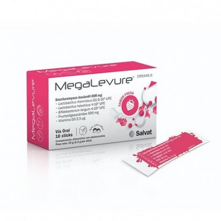 Megalevure 10 Sticks Sabor Fresa