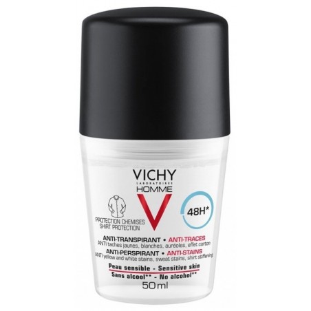 Vichy Homme Antitranspirante Antimanchas Hombre Roll-On 50ml