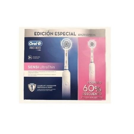 Oral-B Cepillo Eléctrico Professional 800 Sensitive Clean Duplo