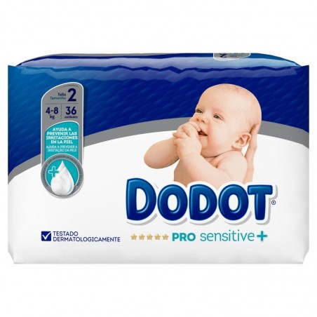 Dodot Pro Sensitive Pañal Infantil 4-8kg Talla 2 36uds