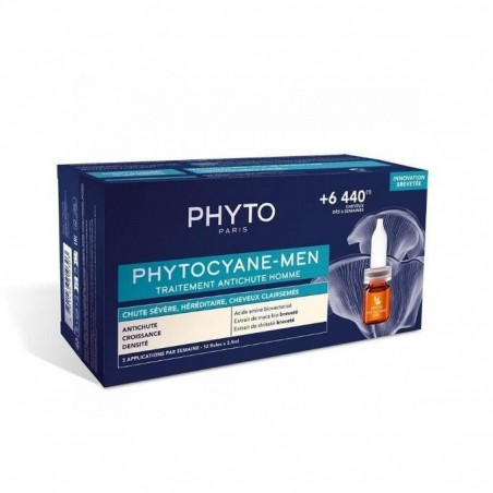 Phyto Phytocyane Men Anticaída 12 Ampollas