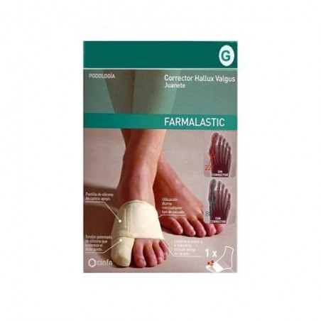 Corrector Juanetes Hallux Valgus Farmalastic Gel de Silicona