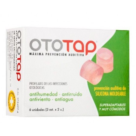 Ototap Tapones Oídos Silicona 6uds