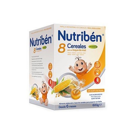 Nutribén 8 Cereales Con Un Toque De Miel Digest 600 gr