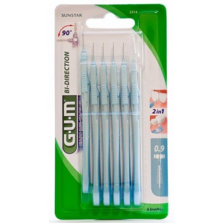 Gum Proxabrush Cepillo Interdental Bidireccional Microfino 6 Uds