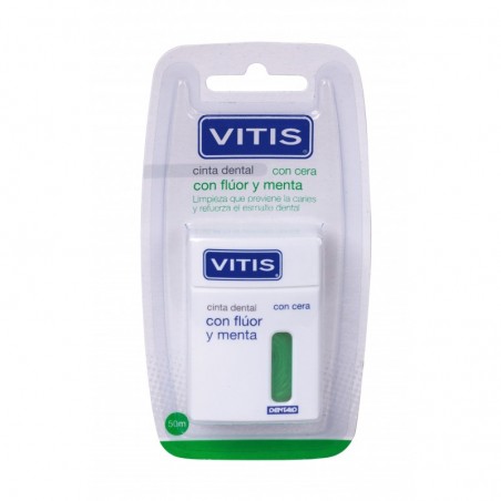 Vitis Cinta Dental Flúor y Menta 50 m