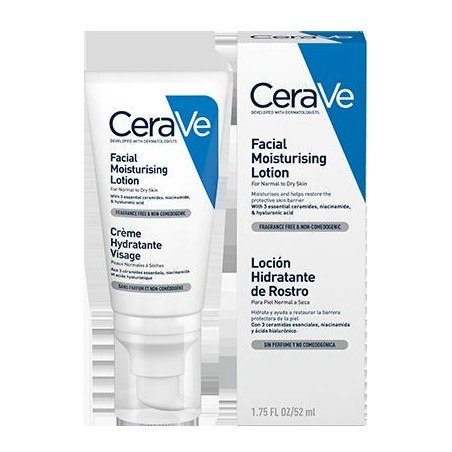 Cerave Loción Hidratante De Rostro Piel Normal 52 ml