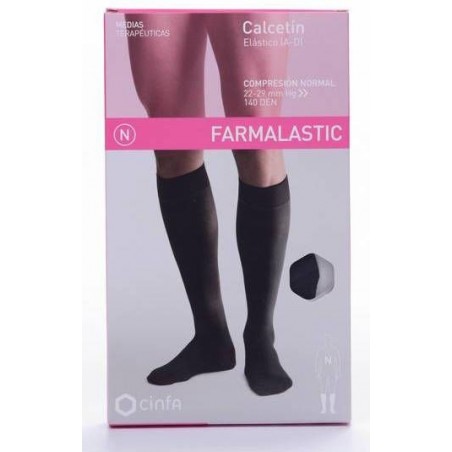 Calcetin Farmalastic Negro T- Gde 1und