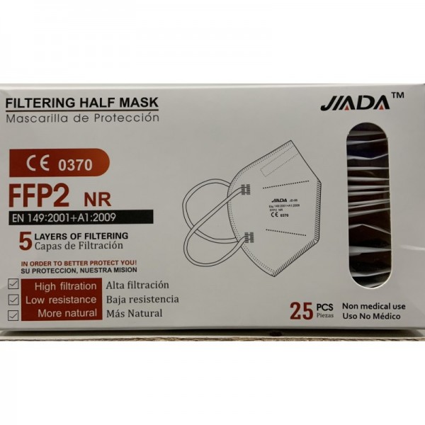 Jiada Mascarilla FFP2 Blanco 25uds