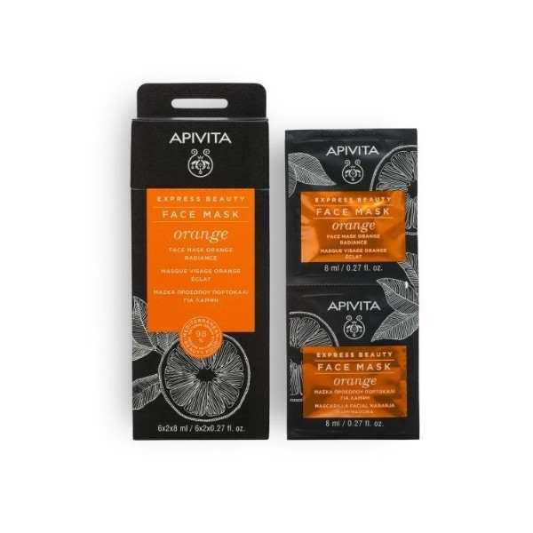 Apivita Express Beauty Mascarilla Facial Iluminadora Naranja 2 x 8ml