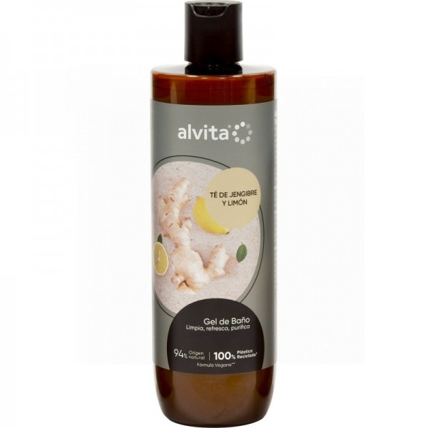 Alvita Gel de Baño Té de Jengibre y Limón 400ml