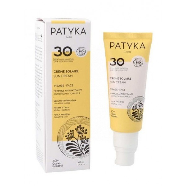 Patyka Crema Solar Facial SPF 30 Pieles Sensibles 40ml