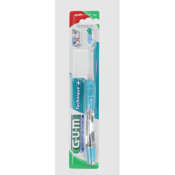 Gum Cepillo Dental Adulto 491 Technique Plus Compacto Suave