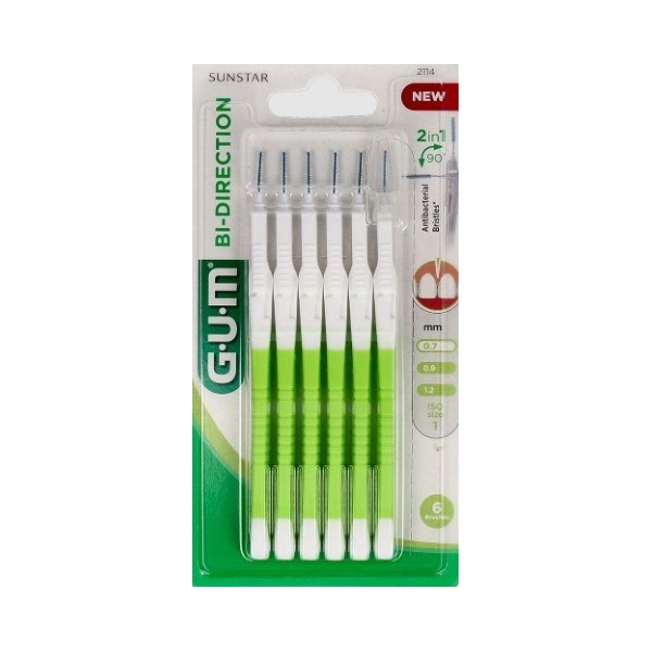 Gum Cepillo Interdental 2114 Bi-direction Small 0.7