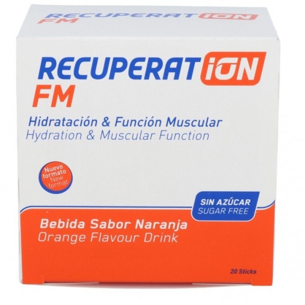 Recuperat-ion FM Sin azucar 20 Sobres 5g Sabor Naranja