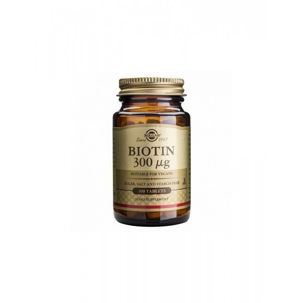 Solgar Biotina 300 mcg 100 Comprimidos