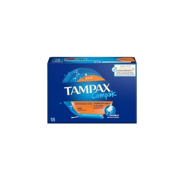 Tampax Compak Tampón Super Plus 18 uds