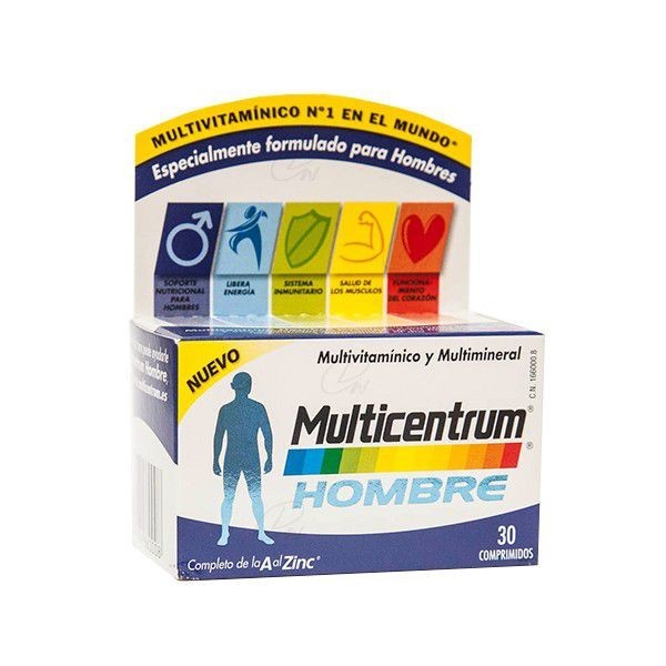 Multicentrum Hombre 30 Comprimidos