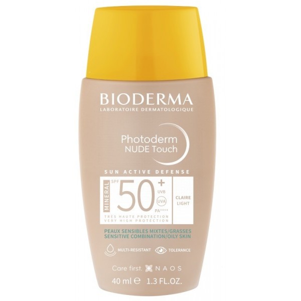 Bioderma Photoderm Nude Touch SPF-50+ Color Claro 40 ml