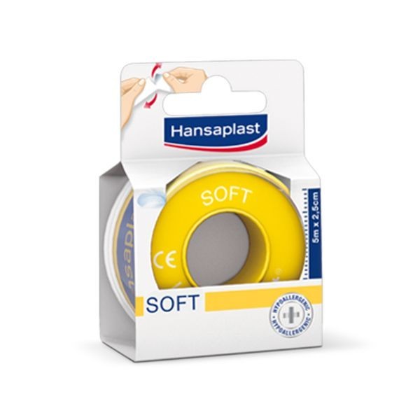 Hansaplast Esparadrapo Soft 5mx2,5cm 1ud