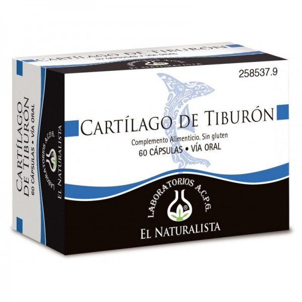 El Naturalista Cartílago de Tiburón 60 Cápsulas